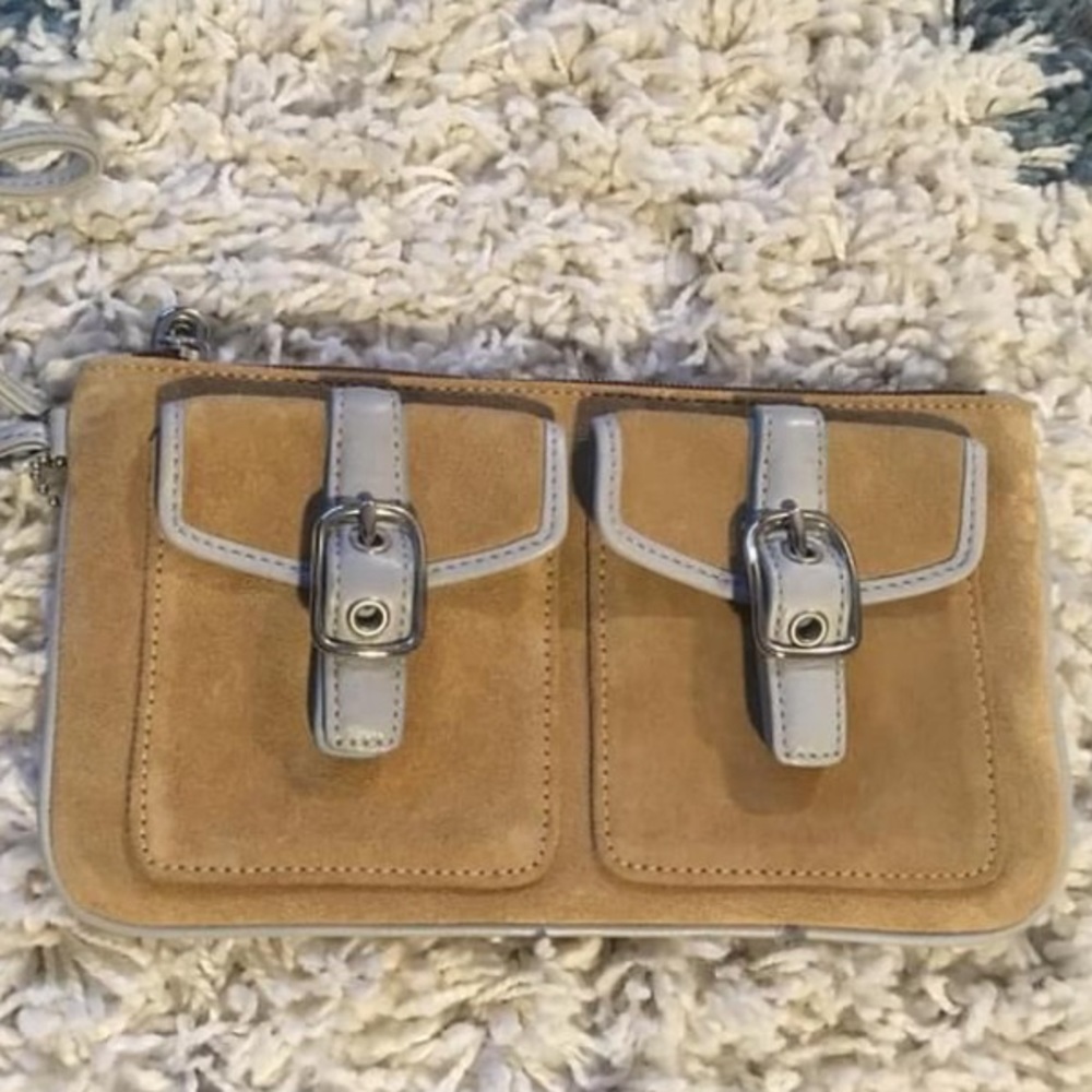 Suede Wristlet